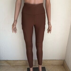 Old Navy High-Waisted Brown Leggings Women’s Size S Power Soft Activewear Pants